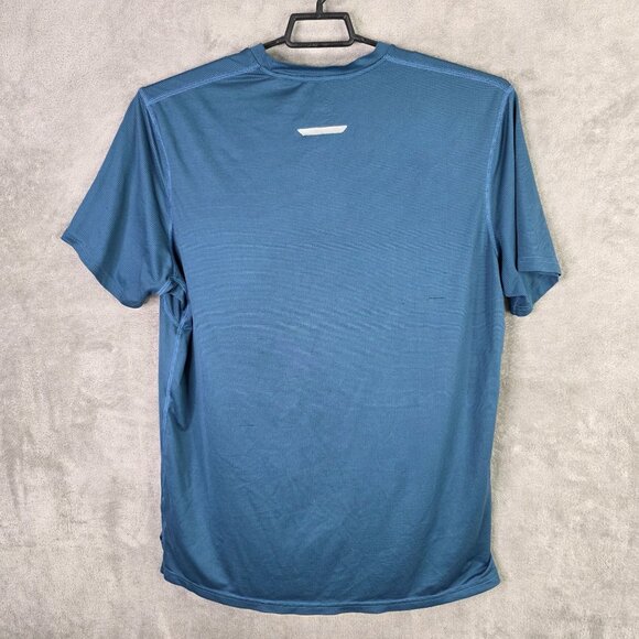 Mens Champion C9 Blue Running Active T Shirt Short Sleeve Polyester Stretch XL - Picture 4 of 7